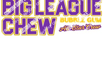 All Stars Team Photo PNG | Big League Chew Frame | Retro Baseball Softball Design