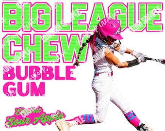 Softball Big League Style PNG Design | Sour Apple Player File