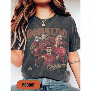 Vintage Cristiano Ronaldo portugal 90s Styles Bootleg T-Shirt