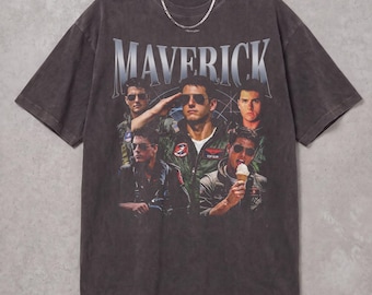 Camiseta estilo pirata vintage de Tom Cruise Maverick de los 90