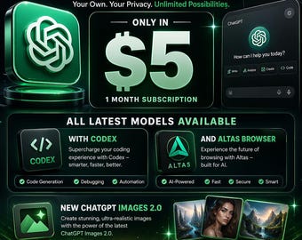 Invitación a ChatGPT Business Workspace por 1 mes, últimos modelos, imágenes 2.0