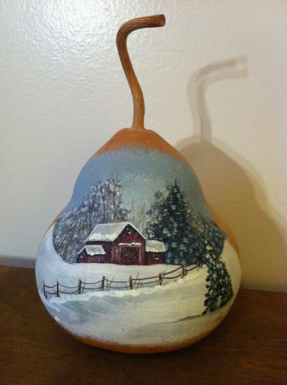 American Express Card >> Items similar to Hand Painted Wintery Barn Scene Gourd on Etsy American Express Card >> Items similar to Hand Painted Wintery Barn Scene Gourd on Etsy