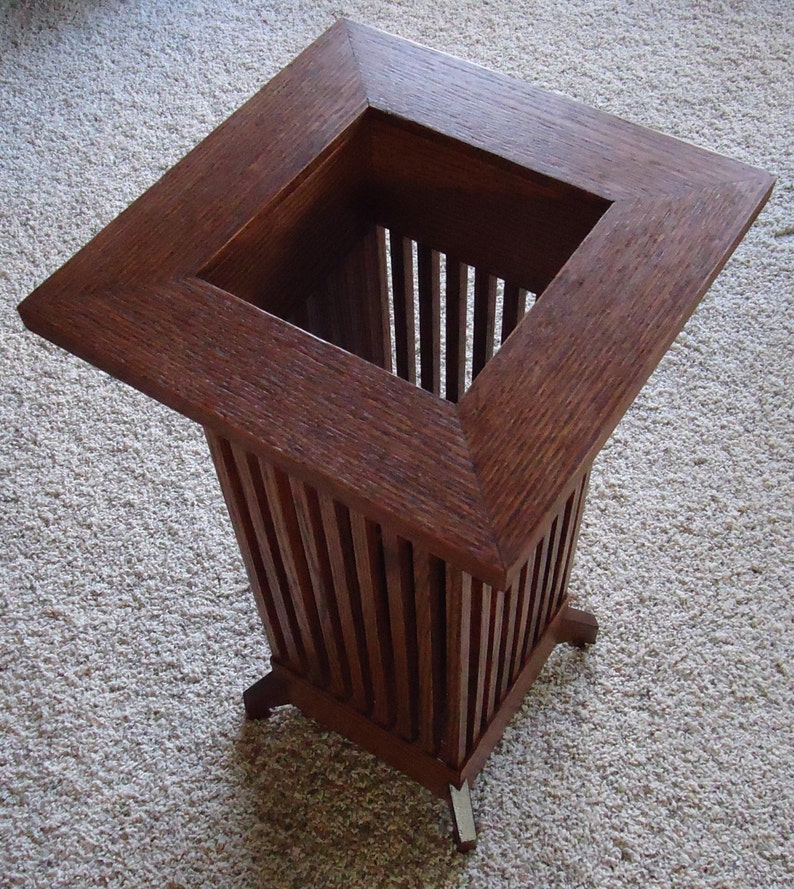 Handmade Arts & Crafts style umbrella stand large Etsy