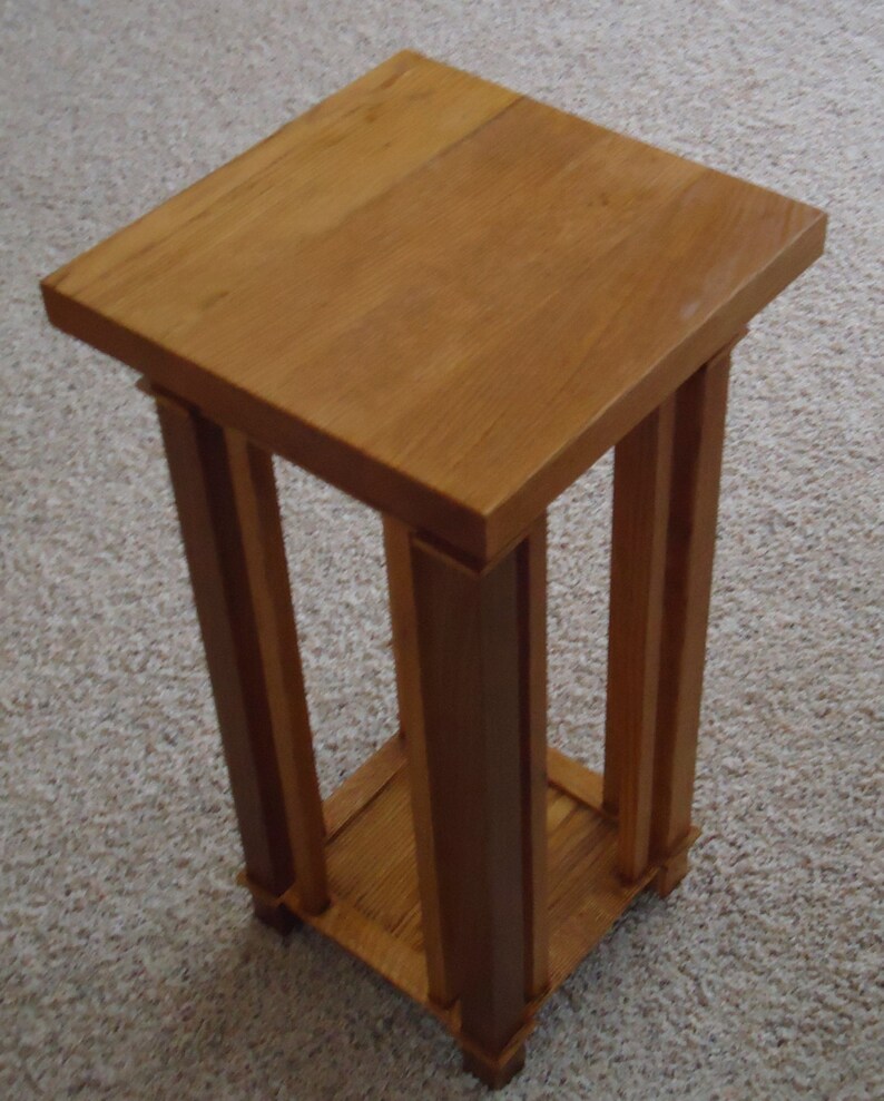 Handmade Mission Style Oak Plant Stand Etsy