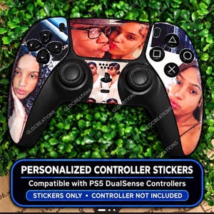 Personligt set med handkontrollklistermärken kompatibelt med PS5 DualSense