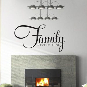 Family Is Everything, Family Wall Decal, Family Decor, Family Sign, Family Picture Wall, Family Tree Picture Wall, Family Decal
