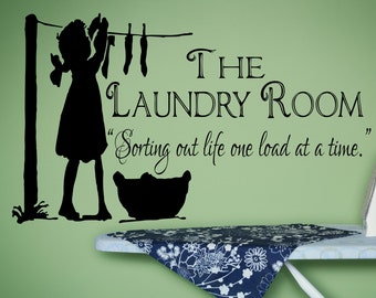 Laundry Room Decor, Laundry Sign, Laundry Room Decal, Laundry Decal, Laundry Room Sign, Vinyl Wall Decal, Laundry Room- WD0043