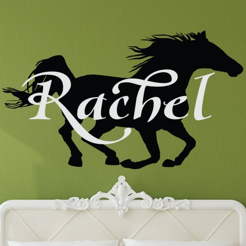 Horse Wall Decal Horse Decor Personalized Horse Horse Art Etsy