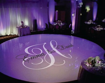 Wedding Dance Floor Decal Wedding Floor Monogram Vinyl Floor Etsy