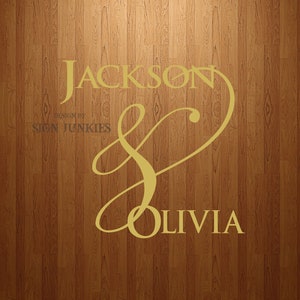 Wedding Floor Decal Custom Monogram Vinyl | Personalized Wedding Dance Floor Decoration for First Dance, Just Married Party Decor, Elegant Reception Sign