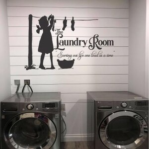 Laundry Sign Decal - Perfect Laundry Room Decor and Wall Art  "The Laundry Room - Sorting out life one load at a time."