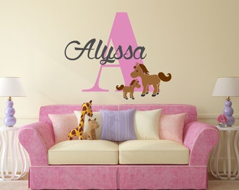 Goodqueen Personalized Farm Horse Sign, Custom Name Horse