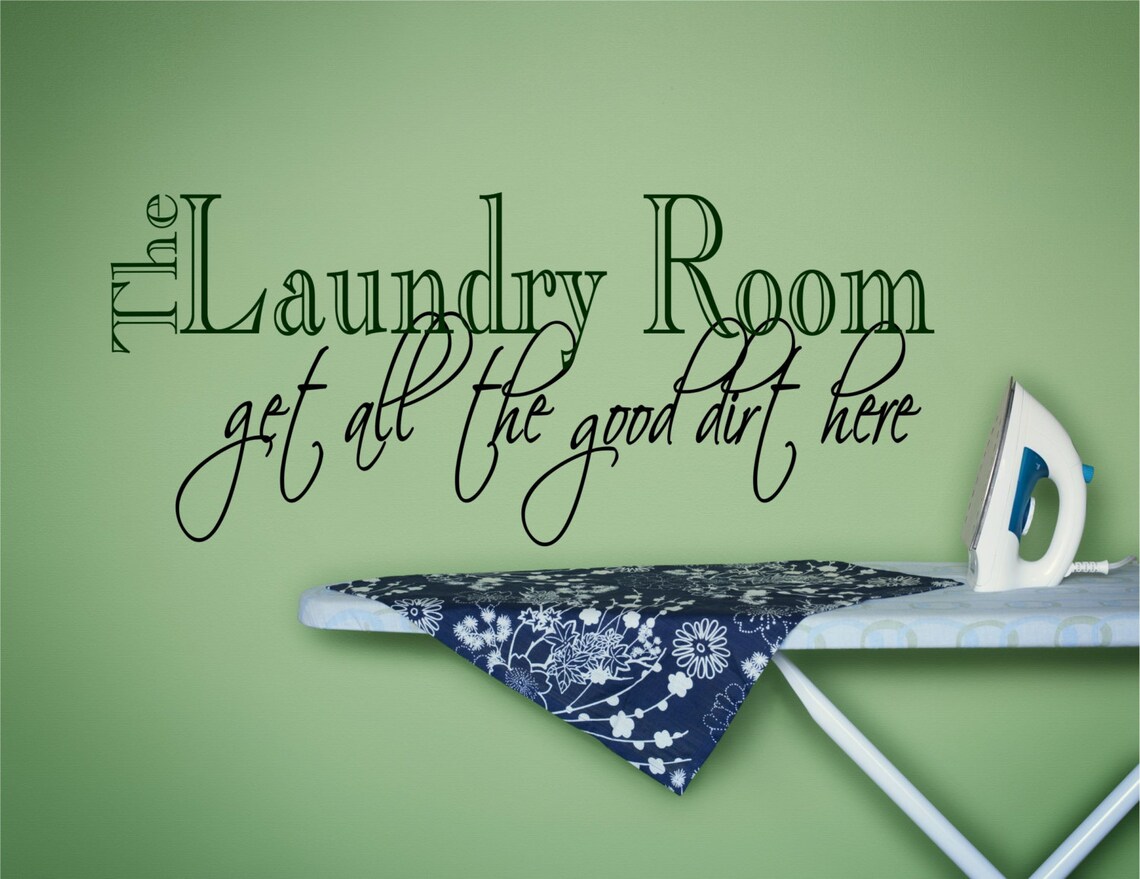 Laundry Wall Decal Laundry Wall Art Laundry Wall Decor Etsy