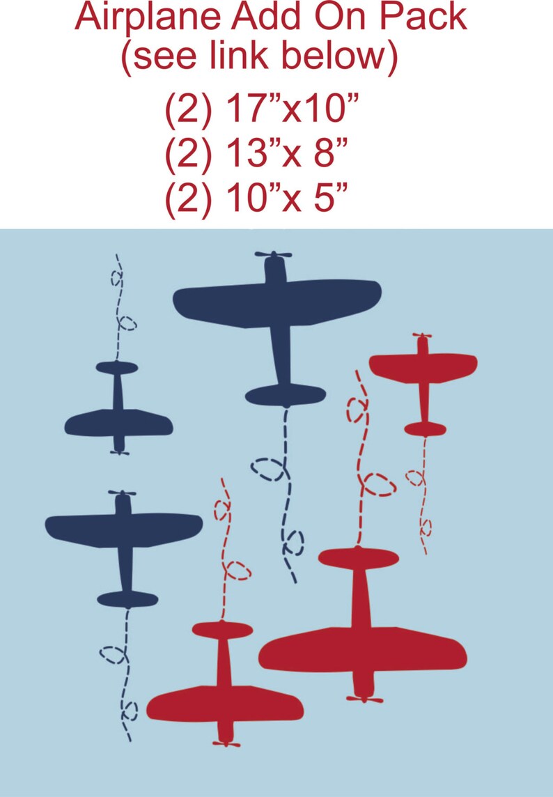Airplane Wall Decal Personalized Airplane Wall Decal Nursery Etsy