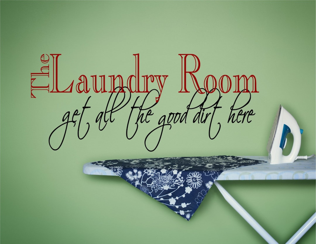 Laundry Wall Decal, Laundry Wall Art, Laundry Wall Decor, Laundry Room
