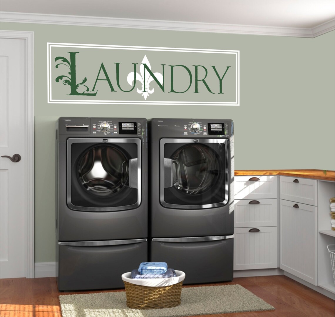 Laundry Room Decal Laundry Vinyl Decal Laundry Room Decor - Etsy