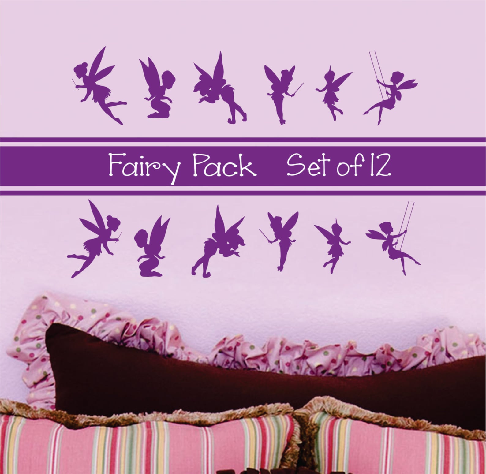 Fairy Wall Decal Fairies Wall Decal Fairies Wall Decal Etsy