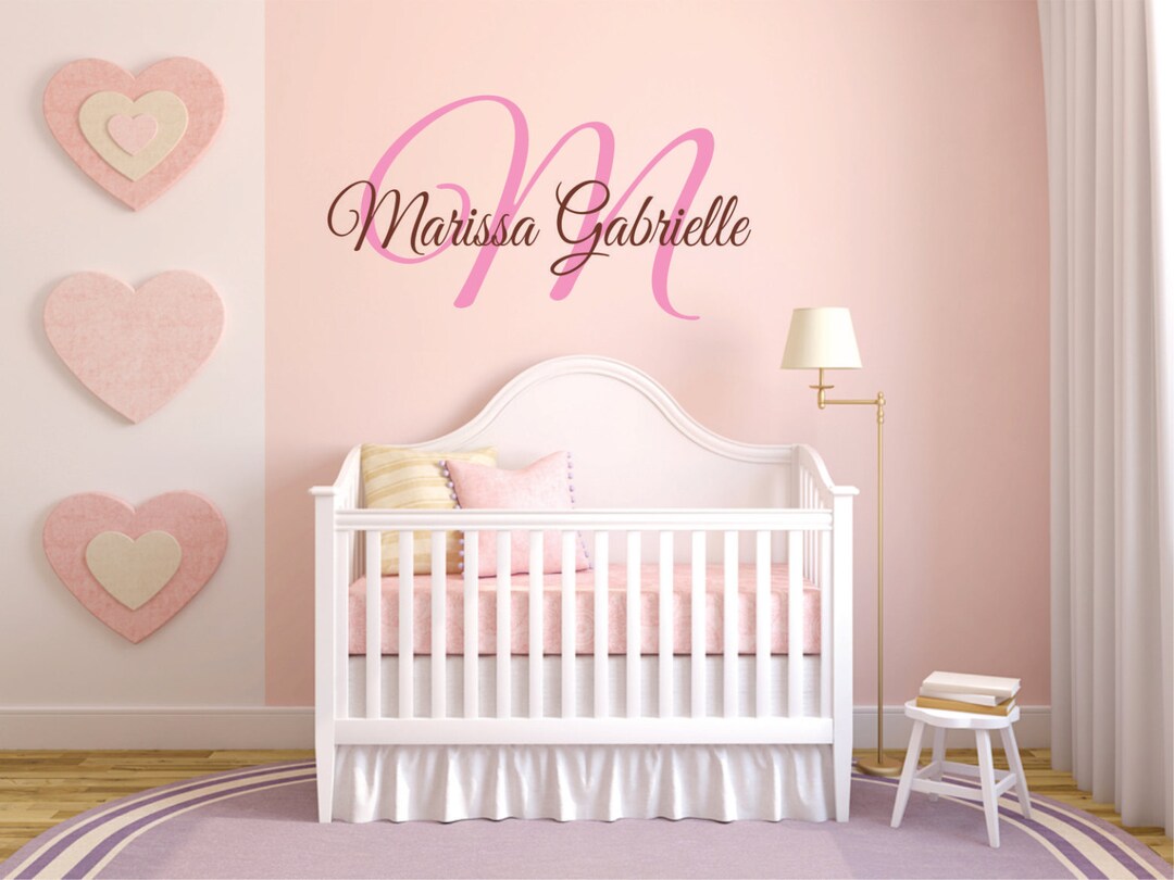 Personalized Name Wall Decal, Name Wall Decal, Baby Nursery Decal ...