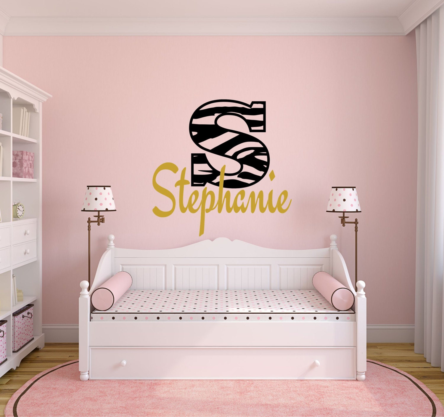 Zebra Wall Decal Animal Print Wall Decal Zebra Print Wall Etsy