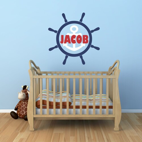 Nautical Wall Decals Lighthouse Wall Sticker Nursery Nautical Etsy