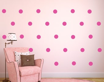 Polka Dot Decals, Polka Dot Wall Decor Polka Dot Wall Stickers - Polka Dot Wall Decals Set of 110