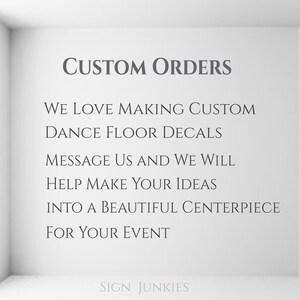 Wedding Floor Decal Custom Monogram Vinyl | Personalized Wedding Dance Floor Decoration for First Dance, Just Married Party Decor, Elegant Reception Sign