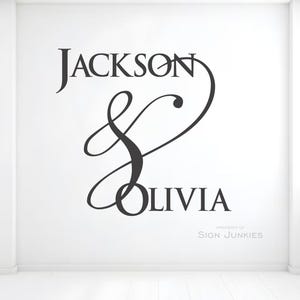 Custom Wedding Monogram Floor Decal: Personalized Vinyl Dance Floor Sticker image 7