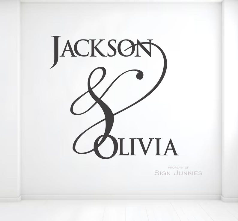 Custom Wedding Monogram Floor Decal: Personalized Vinyl Dance Floor Sticker image 7
