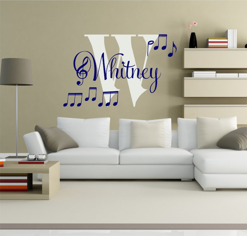 Music Note Wall Decal Music Note Decor Musical Wall Decal Etsy