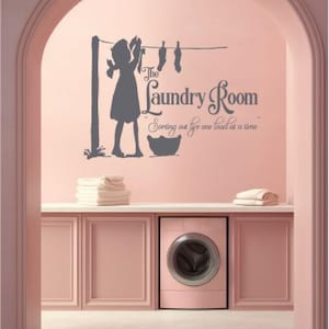 Laundry Sign Decal - Perfect Laundry Room Decor and Wall Art  "The Laundry Room - Sorting out life one load at a time."