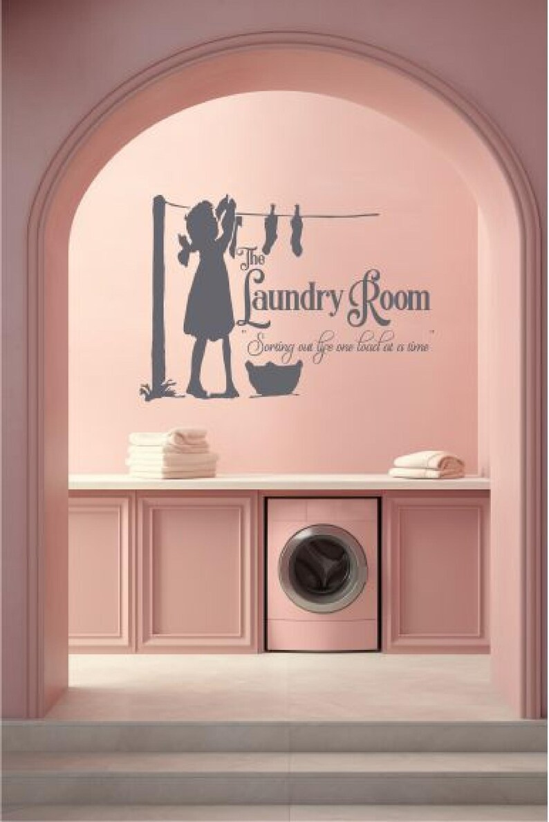 Laundry Sign Decal - Perfect Laundry Room Decor and Wall Art  "The Laundry Room - Sorting out life one load at a time."