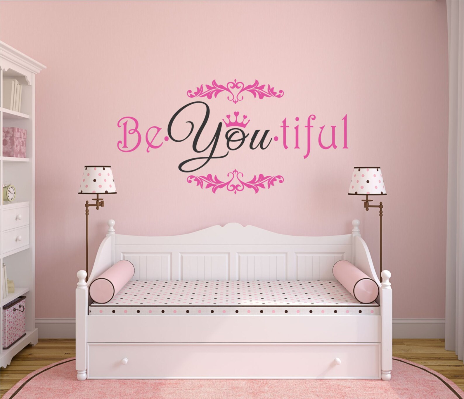 Girls Wall Decor Girls Wall Art Beyoutiful Wall Decal Etsy