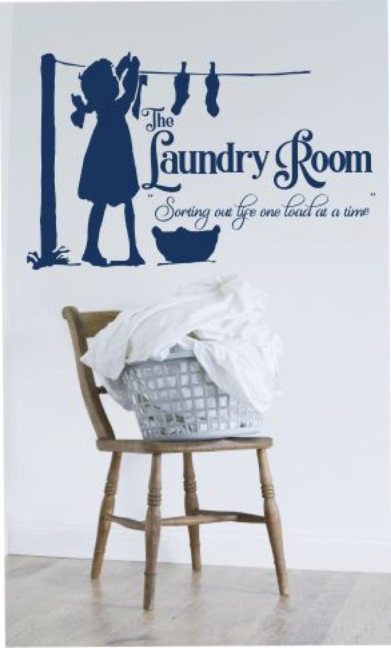Laundry Sign Decal - Perfect Laundry Room Decor and Wall Art  "The Laundry Room - Sorting out life one load at a time."