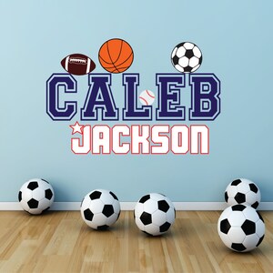 Baseball Wall Decal, Basketball Wall Decal, Soccer Wall Decal, Football Wall Decal, Baseball Decor, Basketball Decor