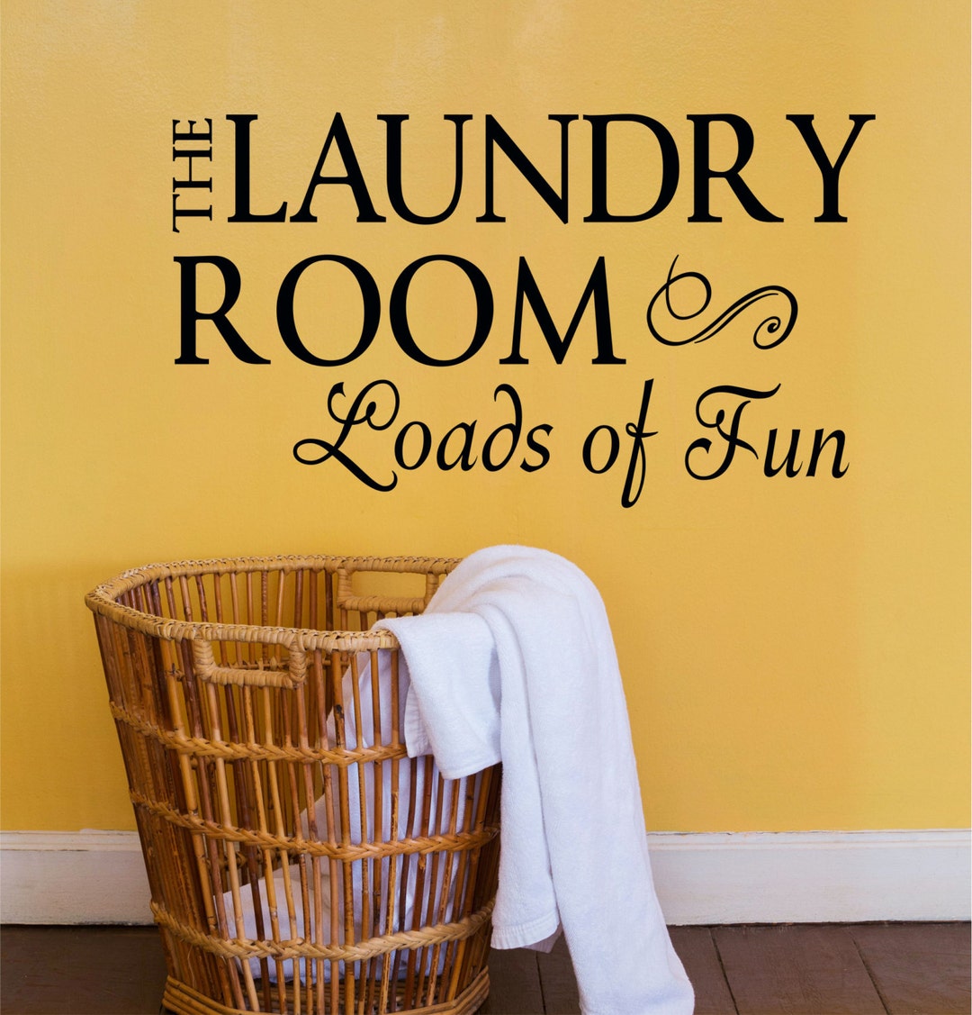 Laundry Room Decal, Laundry Room Wall Decal, Laundry Room Sign, Vinyl