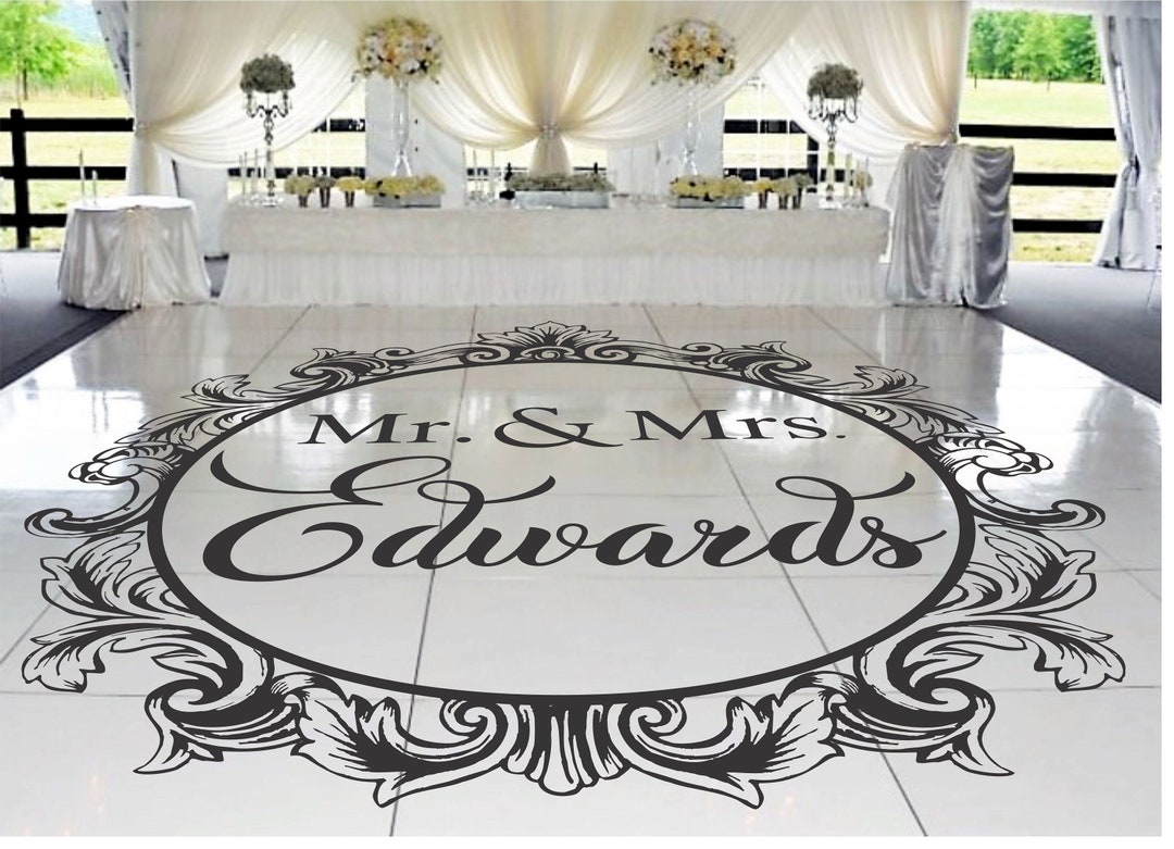 Wedding Dance Floor Decal,vinyl Decal, Wedding Decor, Wedding