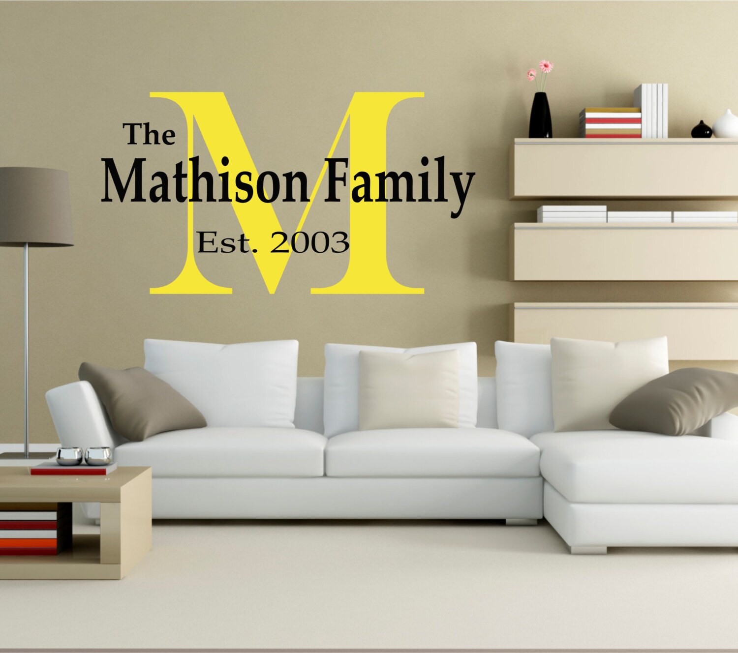 Family Wall Decal Family Established Wall Decal Personalized Etsy