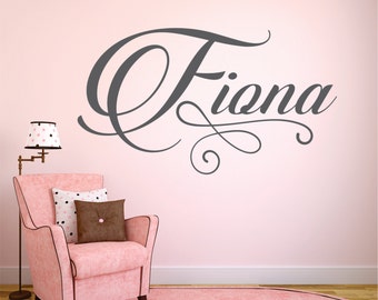 Personalzed Name Wall Decal, Wall Decal, Baby Nursery Decal, Nursery Name Decal, Personalized Decor - WD0198