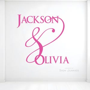 Custom Wedding Monogram Floor Decal: Personalized Vinyl Dance Floor Sticker image 5