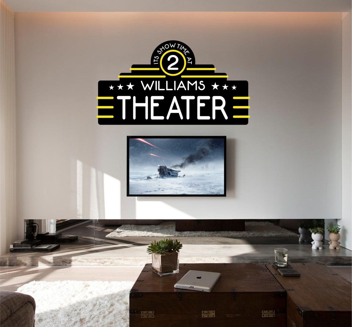 Home Theater Decor Home Theater Movie Theater Decor Home - Etsy