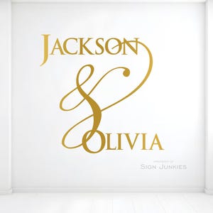 Wedding Floor Decal Custom Monogram | Personalized Vinyl Dance Floor Sticker | Wedding Decoration for Reception & First Dance or Photoshoot