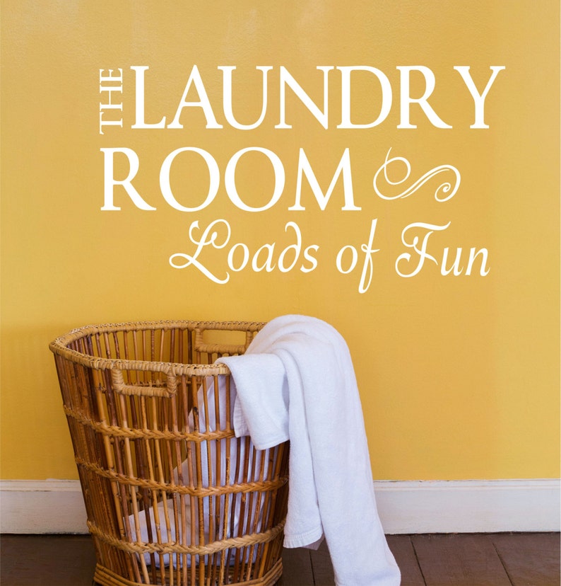 Laundry Room Decal, Laundry Room Wall Decal, Laundry Room Sign, Vinyl ...