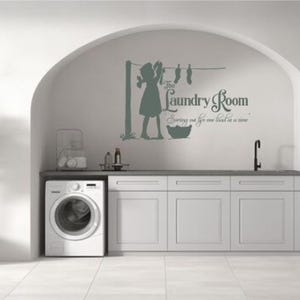 Laundry Sign Decal - Perfect Laundry Room Decor and Wall Art  &quot;The Laundry Room - Sorting out life one load at a time.&quot;