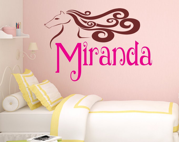 Horse Wall Decal Horse Decor Horse Nursery Equine Nursery Etsy