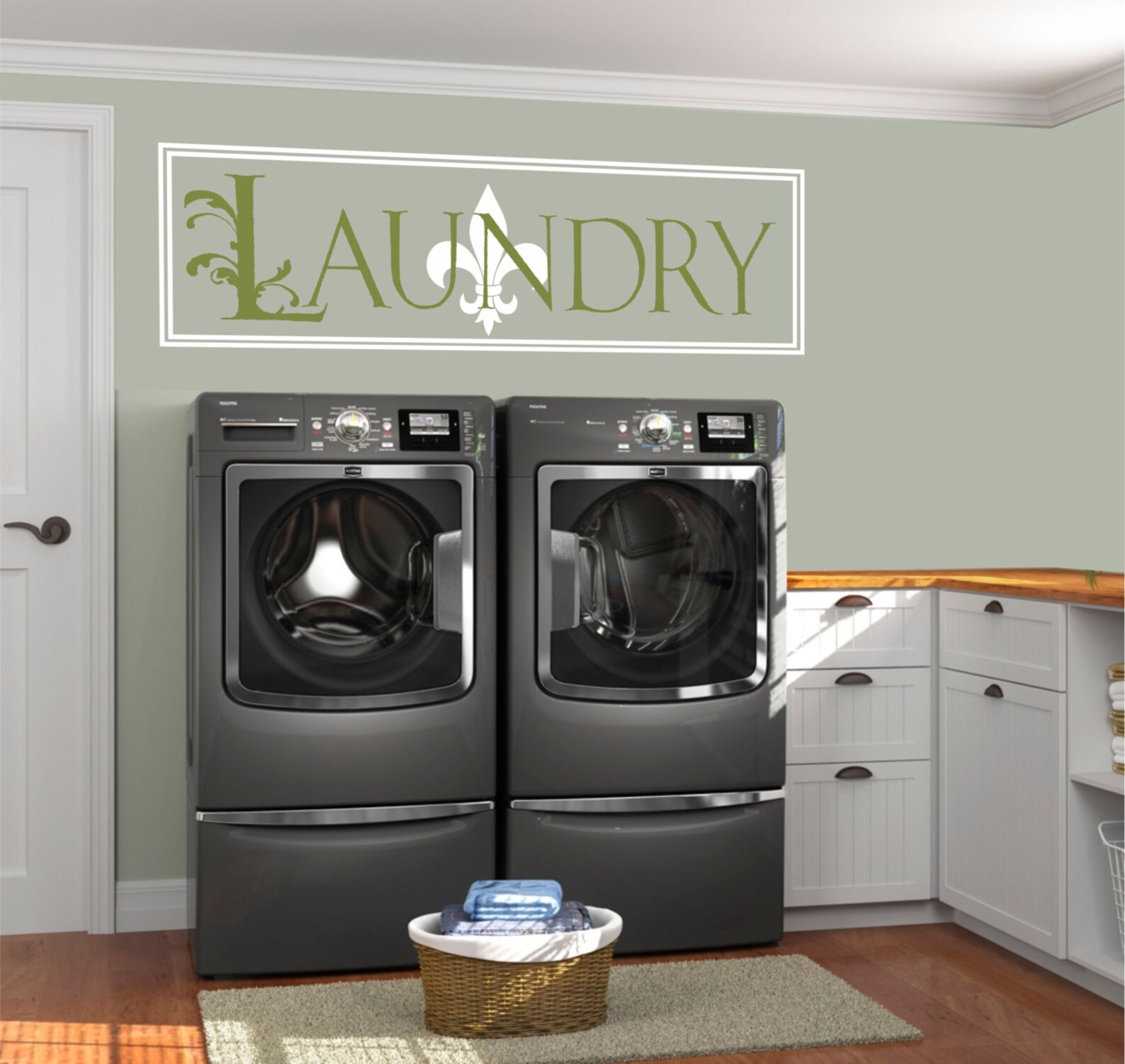 Laundry Room Decal Laundry Vinyl Decal Laundry Room Decor - Etsy