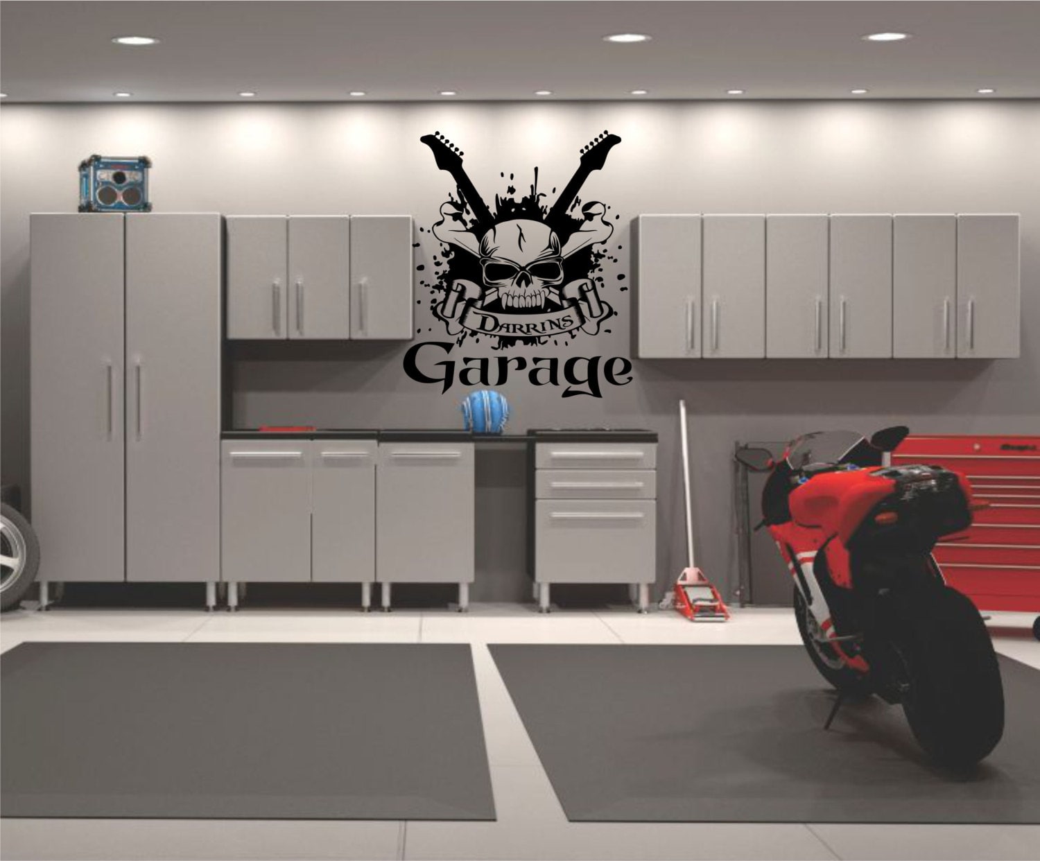 Garage Wall Decal Personalized Garage Decal Garage Decor Etsy