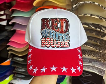 Gorra Snapback Boujee Roja y Blanca