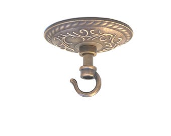 Brass Ceiling Hook For Pendant Lighting, Ceiling Hook,  Plant Hanger