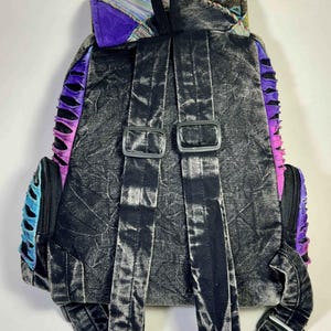 Soho Black Patchwork Backpack - Smokin Resin Company