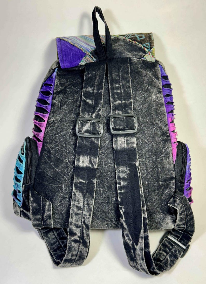 Soho Black Patchwork Backpack - Smokin Resin Company